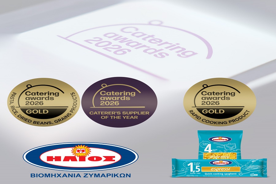 Βιομηχανία Ζυμαρικών ΗΛΙΟΣ: Αναδείχθηκε Caterer’s Supplier of the&hellip;